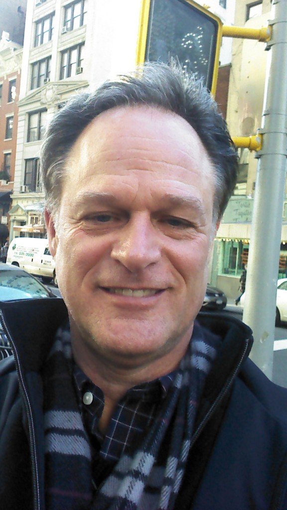 Founder Paul Guditis, former airline pilot and very familiar with a stressful job shown here being frozen in time in Manhattan!